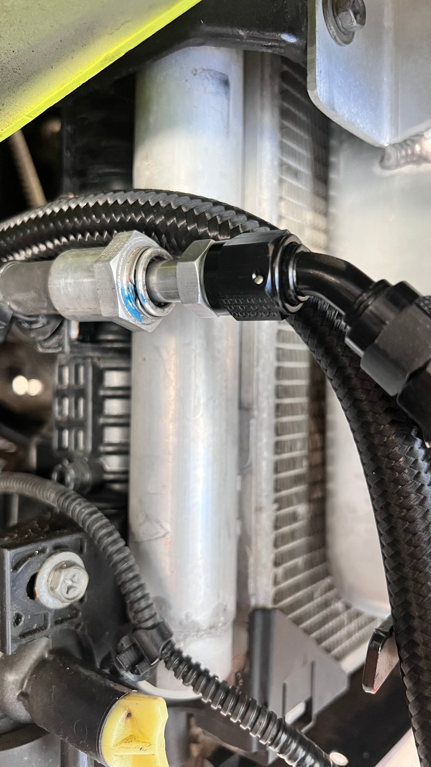 -8AN Male Flare to 1/2" (.500") Engine Oil/Transmission Cooler Quick Disconnect Adapter Fitting