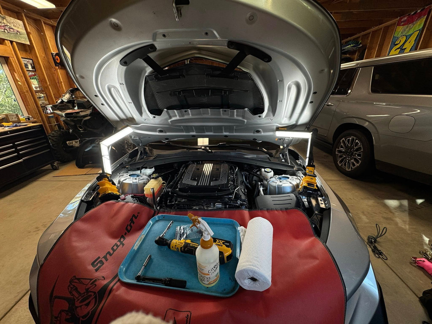 ZL1 Hood Scoop Brackets - Choose a Finish